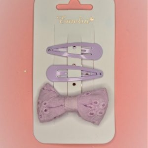 Bow and snap clip set
